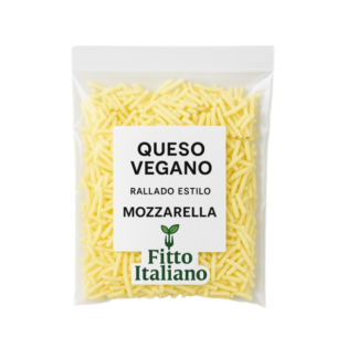 Queso vegano rallado estilo mozzarella