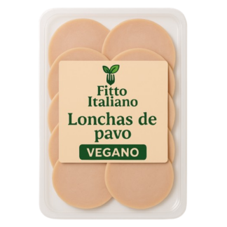 Lonchas de pavo vegano