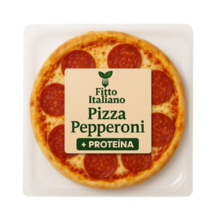 Pizza pepperoni proteica