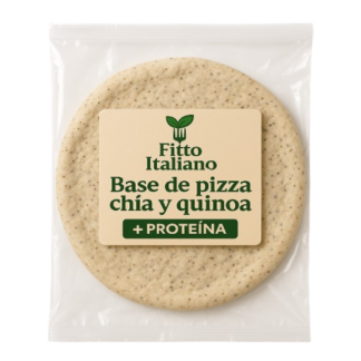 Base de pizza chía y quinoa proteica