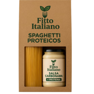 Pack proteico spaghetti + salsa carbonara
